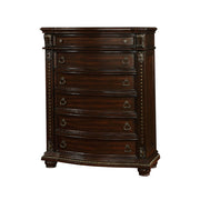 Traditional Solid Wooden Chest, Brown Cherry