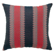 Contemporary Small Pillow With fabric, Red & Blue Finish, Set of 2