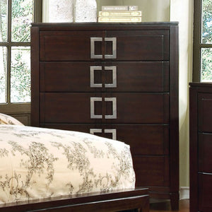 Classic Spacious Wooden Chest, Cherry Brown
