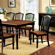 Cottage Dining Table, Black & Antiqued Oak