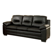 Modern Plush Cushion Sofa, Black