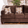 Transitional Style Sofa, Chocolate