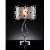 Contemporary Table Lamp, Double Shade, Metal Vines