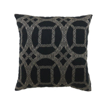 Contemporary Style Set of 2 Pillows With Intriguing Designing, Gray, Black