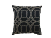 Contemporary Style Set of 2 Pillows With Intriguing Designing, Gray, Black