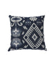 Contemporary Style Set of 2 Throw Pillows, Navy Blue