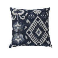 Contemporary Style Set of 2 Throw Pillows, Navy Blue