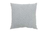 Contemporary Style Small Diagonal Patterned Set of 2 Throw Pillows, Blue