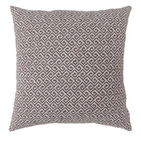 Contemporary Style Small Diagonal Patterned Set of 2 Throw Pillows, Brown