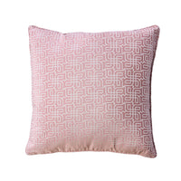 Contemporary Style Set of 2 Throw Pillows With Intricate Designing, Rose Pink