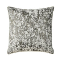 Contemporary Style Set of 2 Throw Pillows, Silver