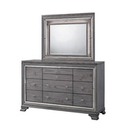 Spacious Solid Wood Dresser with Multiples Storage Drawers, Gray