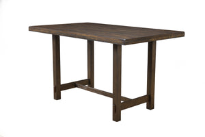 Rectangular Pub Height Dining Table, Brown