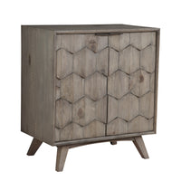 Wooden Bar Cabinet With Two Door Cabinets, Gray