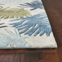 5' x 7'6" Polyester Ivory Area Rug