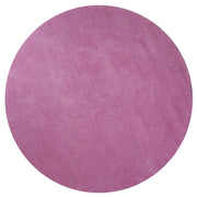 8' Round Polyester Hot Pink Area Rug