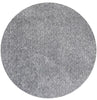 8' Round Polyester Grey Heather Area Rug