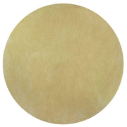 8' Round Polyester Canary Yellow Area Rug