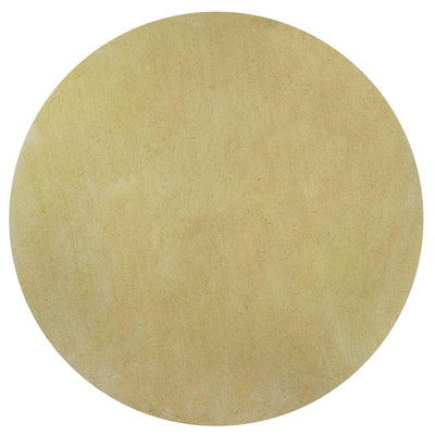 8' Round Polyester Canary Yellow Area Rug