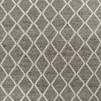 5' x 7' Wool Dark Grey Area Rug