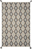 5' x 7' Polyester Slate-Beige Area Rug