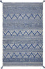 5' x 7' Polyester Blue Area Rug