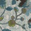 7'10" x 10'10" Polypropelene Teal Area Rug