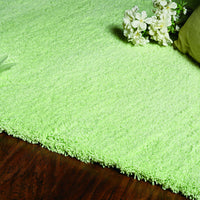 7'6" X 9'6" Polyester Spearmint Green Area Rug