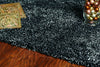 7'6" X 9'6" Polyester Black Heather Area Rug