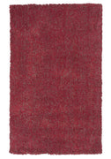 7'6" X 9'6" Polyester Red Heather Area Rug