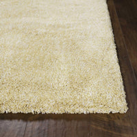 7'6" X 9'6" Polyester Yellow Heather Area Rug