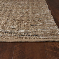 7'6" x 9'6" Jute Black Area Rug