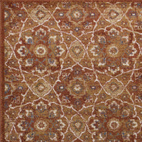 7'7" x 10'10" Polypropelene Rust Area Rug