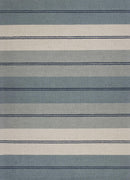 8' X 10' Wool Ivory-Blue Area Rug