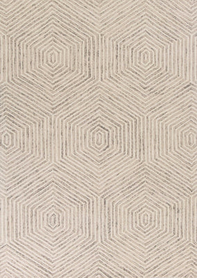 8' x 10' Wool Ivory Area Rug