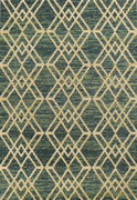 7'10" x 11'2" Polypropelene Teal Area Rug