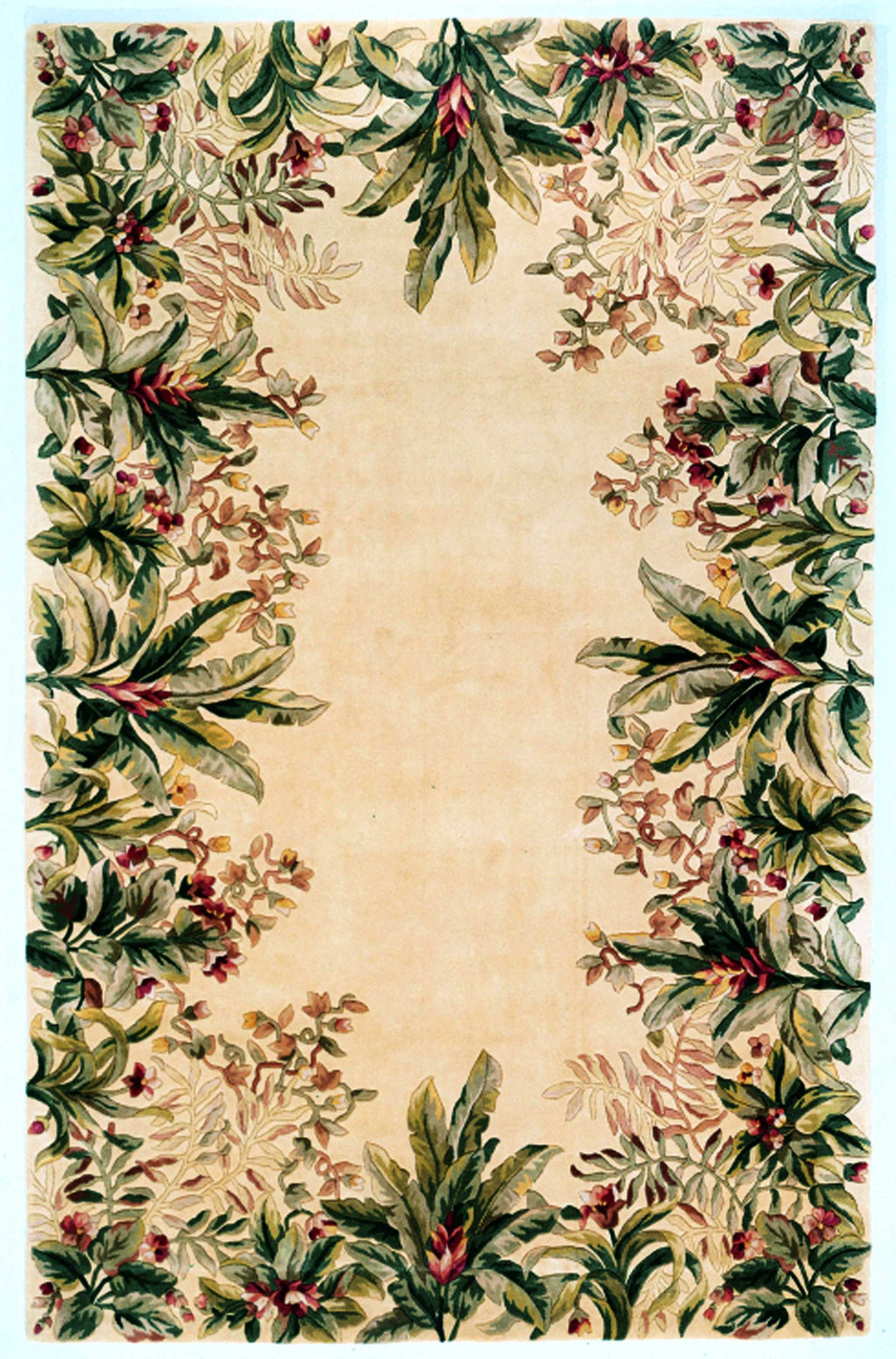 5'3" x 8'3" Wool Ivory Area Rug