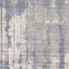 5' x 7' Viscose Grey-Blue Area Rug