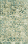 5' x 7' Viscose Sand-Blue Area Rug