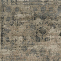 5' x 7' Viscose Sand-Blue Area Rug