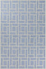 7'6" x 9'6" Wool Ice Blue Area Rug