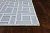 7'6" x 9'6" Wool Ice Blue Area Rug