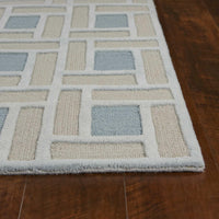 7'6" x 9'6" Wool Spa-Pumice Area Rug