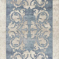 8'9" x 13' Polypropelene Teal Area Rug