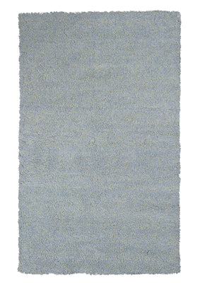 8' x 11' Polyester Blue Heather Area Rug