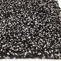 8' x 11' Polyester Black Heather Area Rug