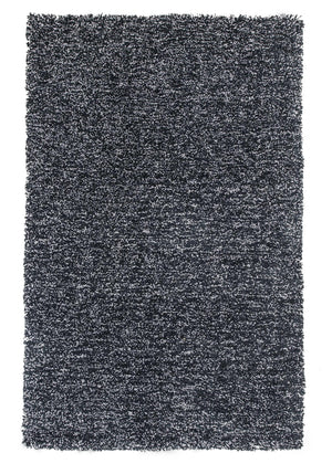 8' x 11' Polyester Black Heather Area Rug