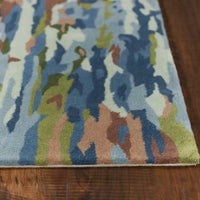 5' x 8' Wool Sky Blue Area Rug