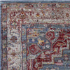 7'10" x 10'10" Polyester Blue-Grey Area Rug