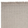 7'9" x 9'9" Wool Oatmeal Area Rug